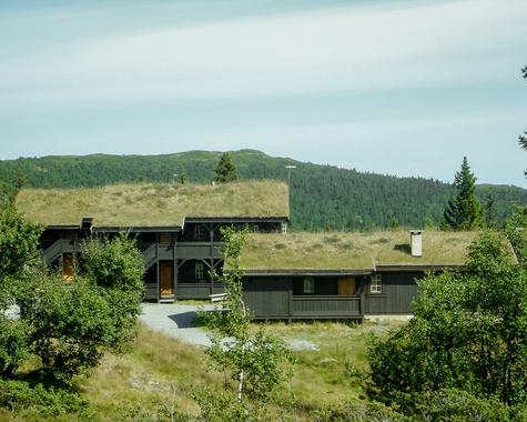 Ferienhaus in naturnaher Umgebung mit Blick auf die Landschaft.