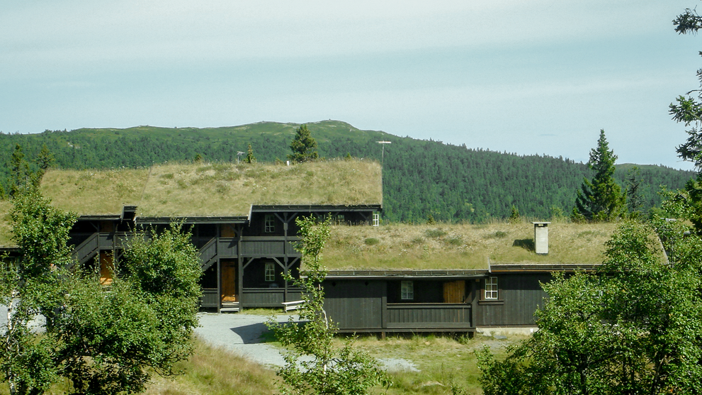 Ferienhaus in naturnaher Umgebung mit Blick auf die Landschaft.